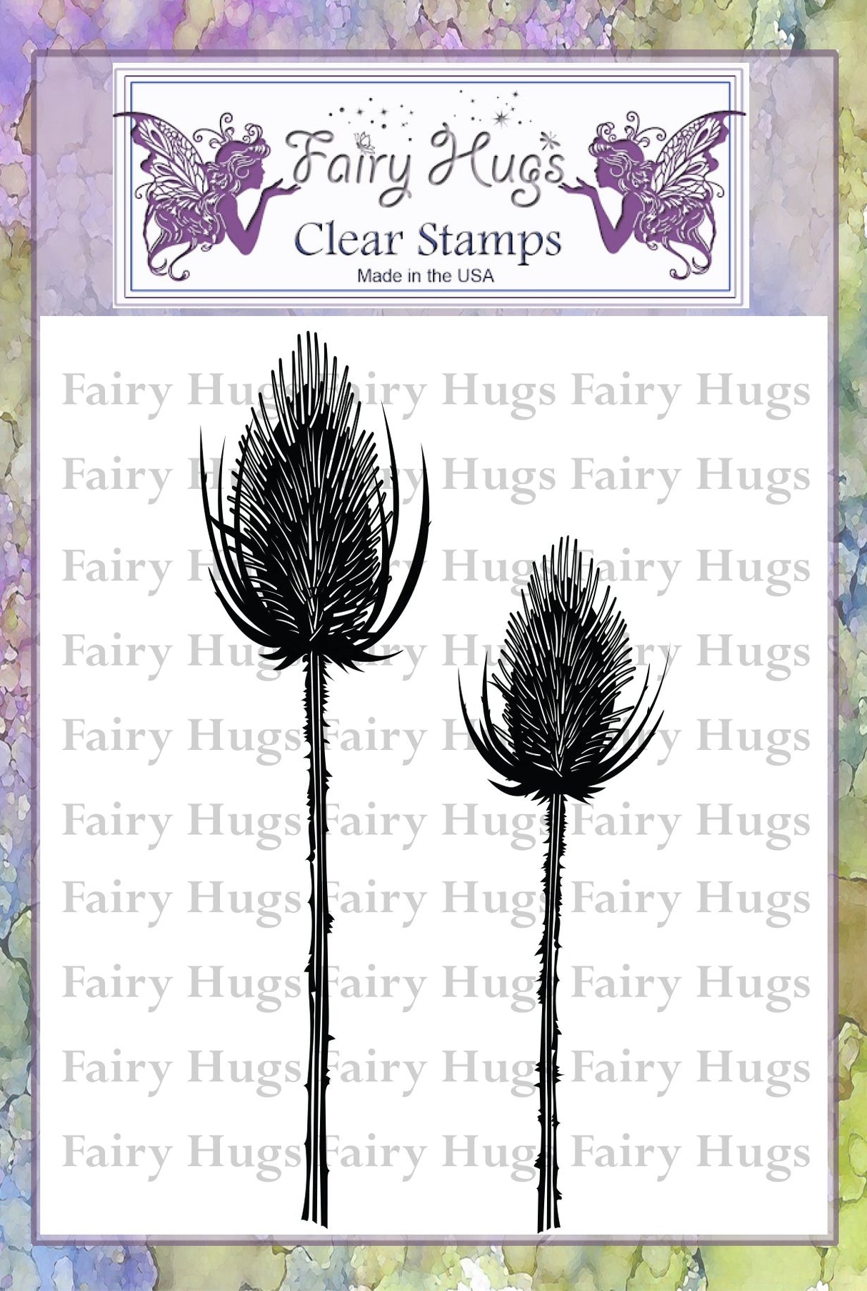 Fairy Hugs Stamps - Black Thistles