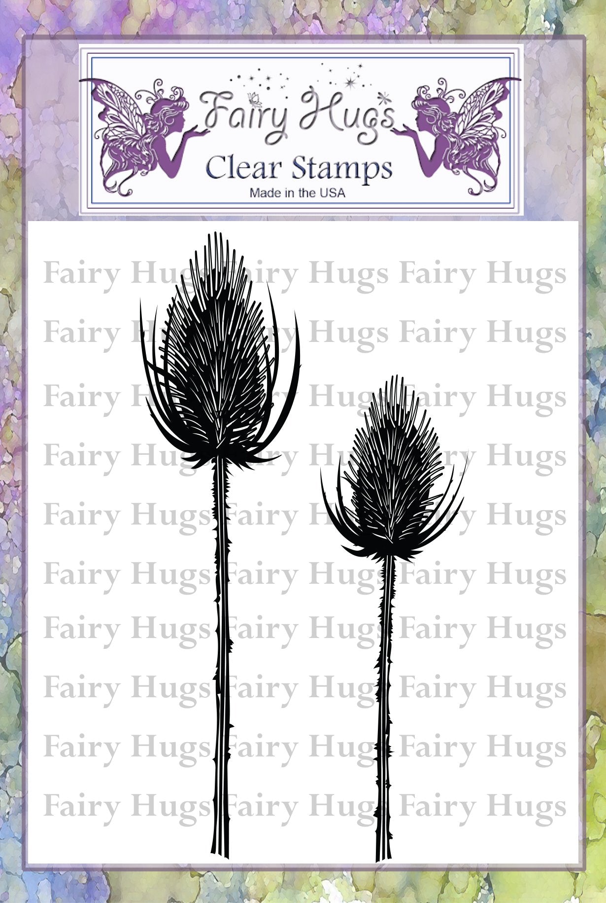 Fairy Hugs Stamps - Black Thistles