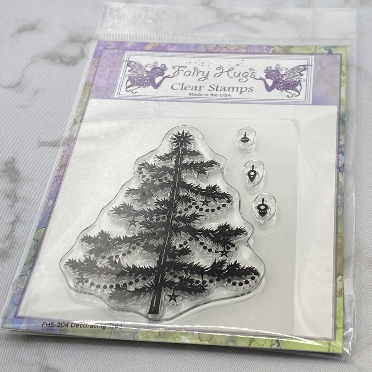 Fairy Hugs Stamps - Decorating Tree