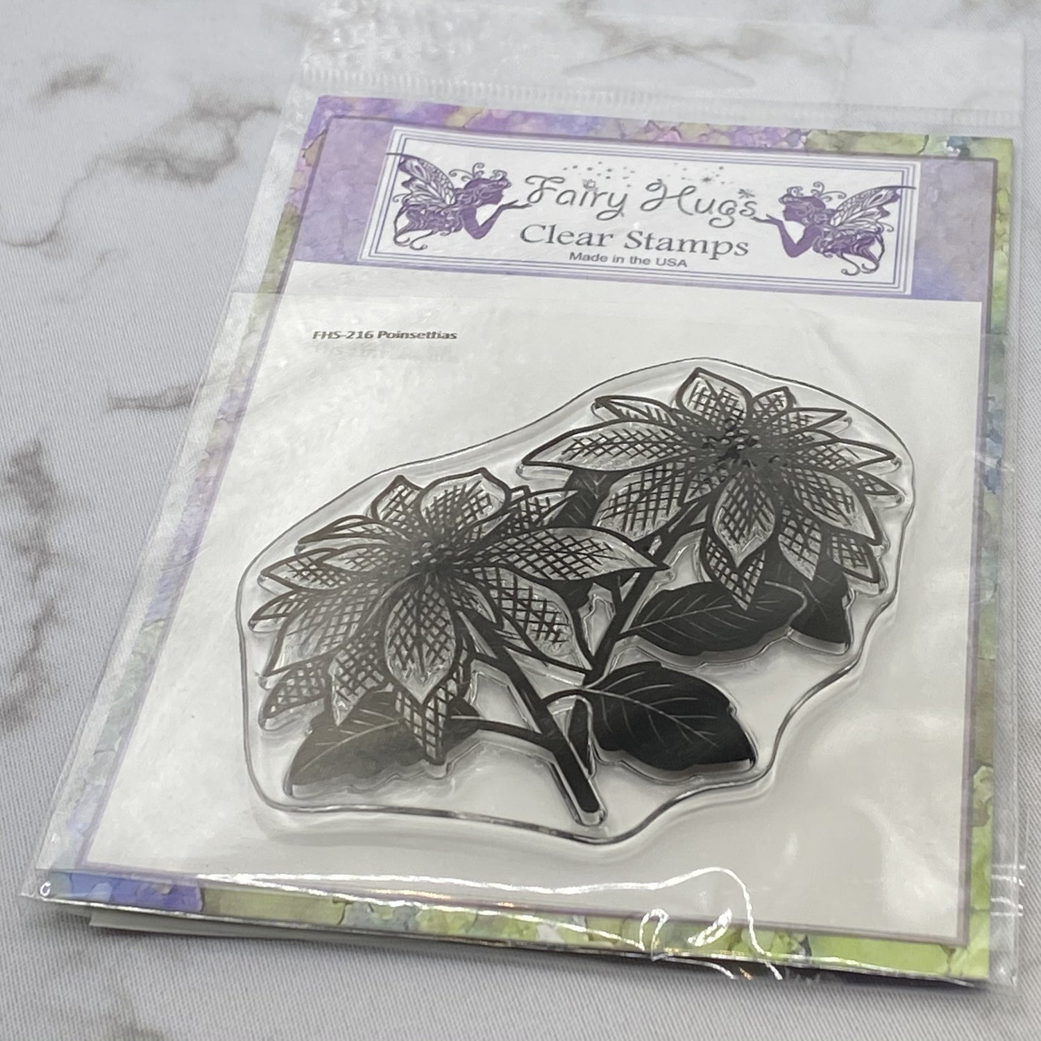 Fairy Hugs Stamps - Poinsettias