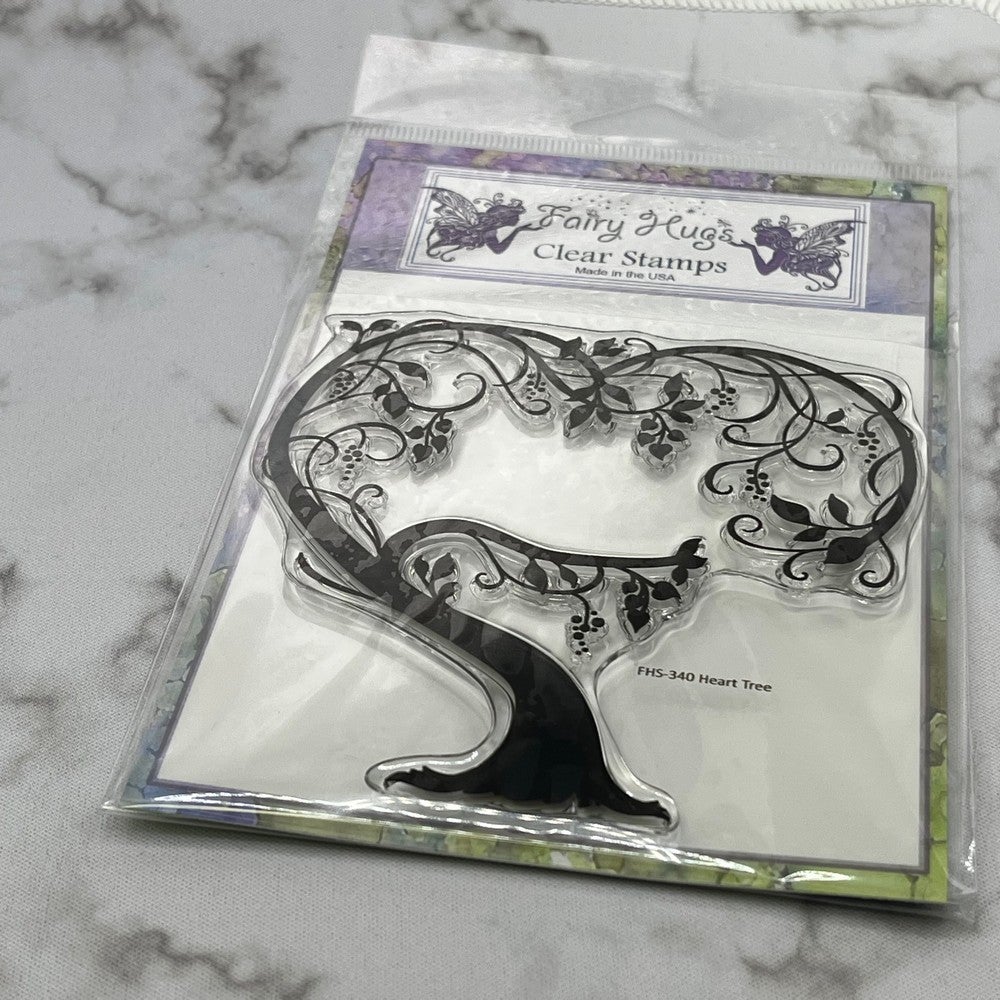 Fairy Hugs Stamps - Heart Tree