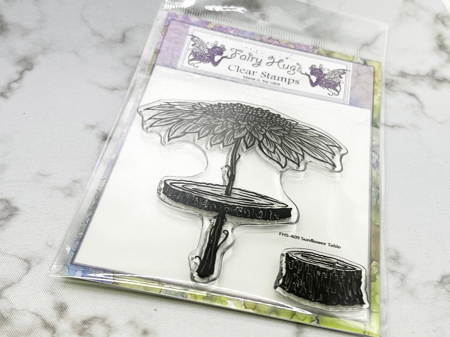 Fairy Hugs Stamps - Sunflower Table