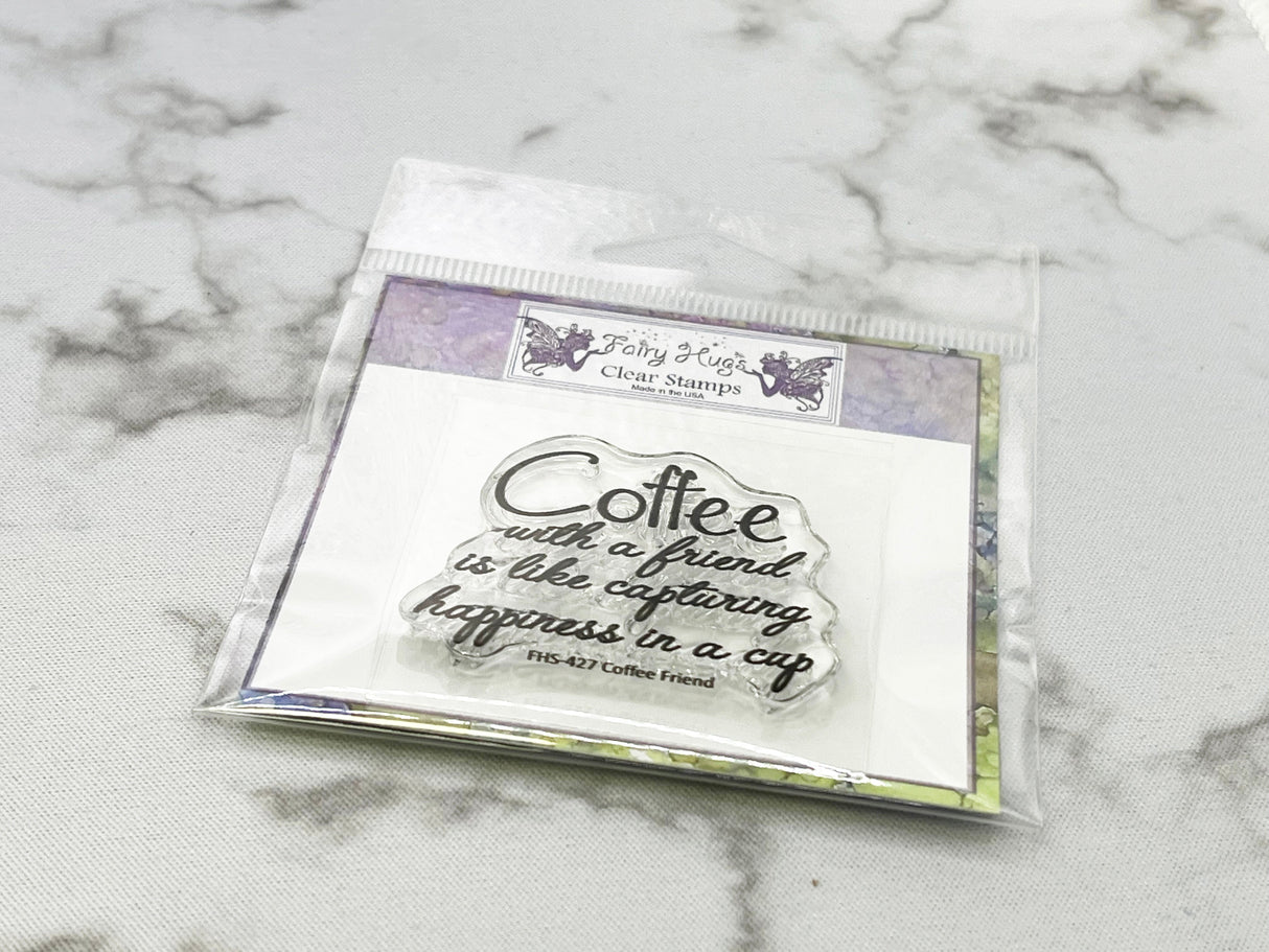 Fairy Hugs Stamps - Coffee Friend
