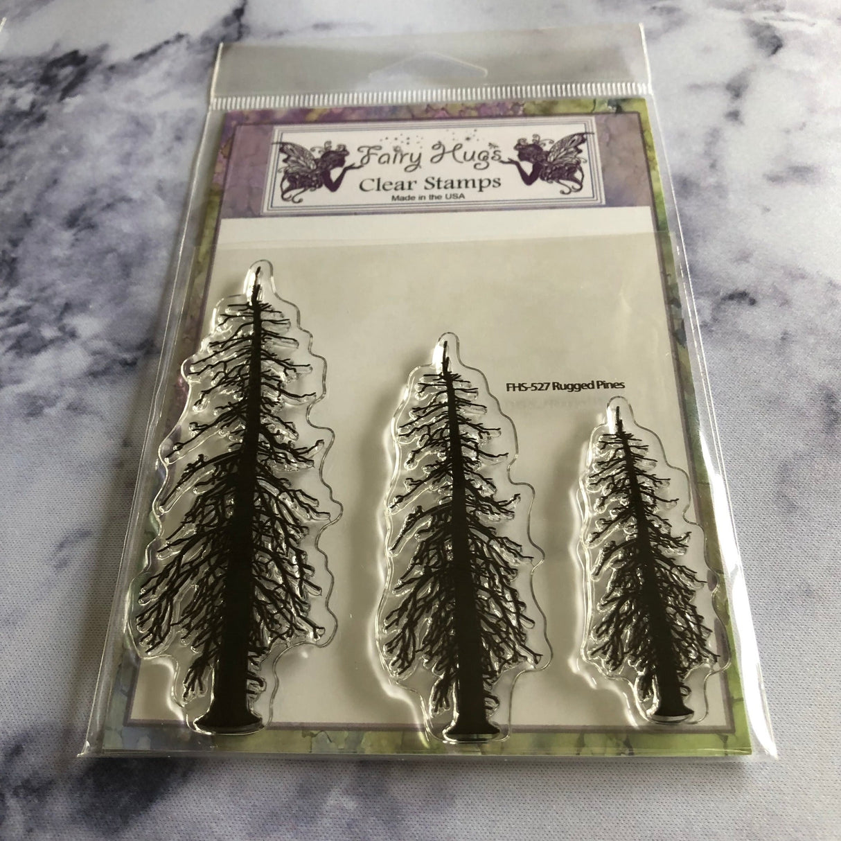 Fairy Hugs Stamps - Rugged Pines