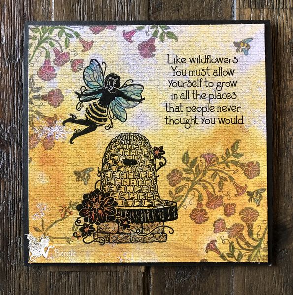 Fairy Hugs Stamps - Floral Hive