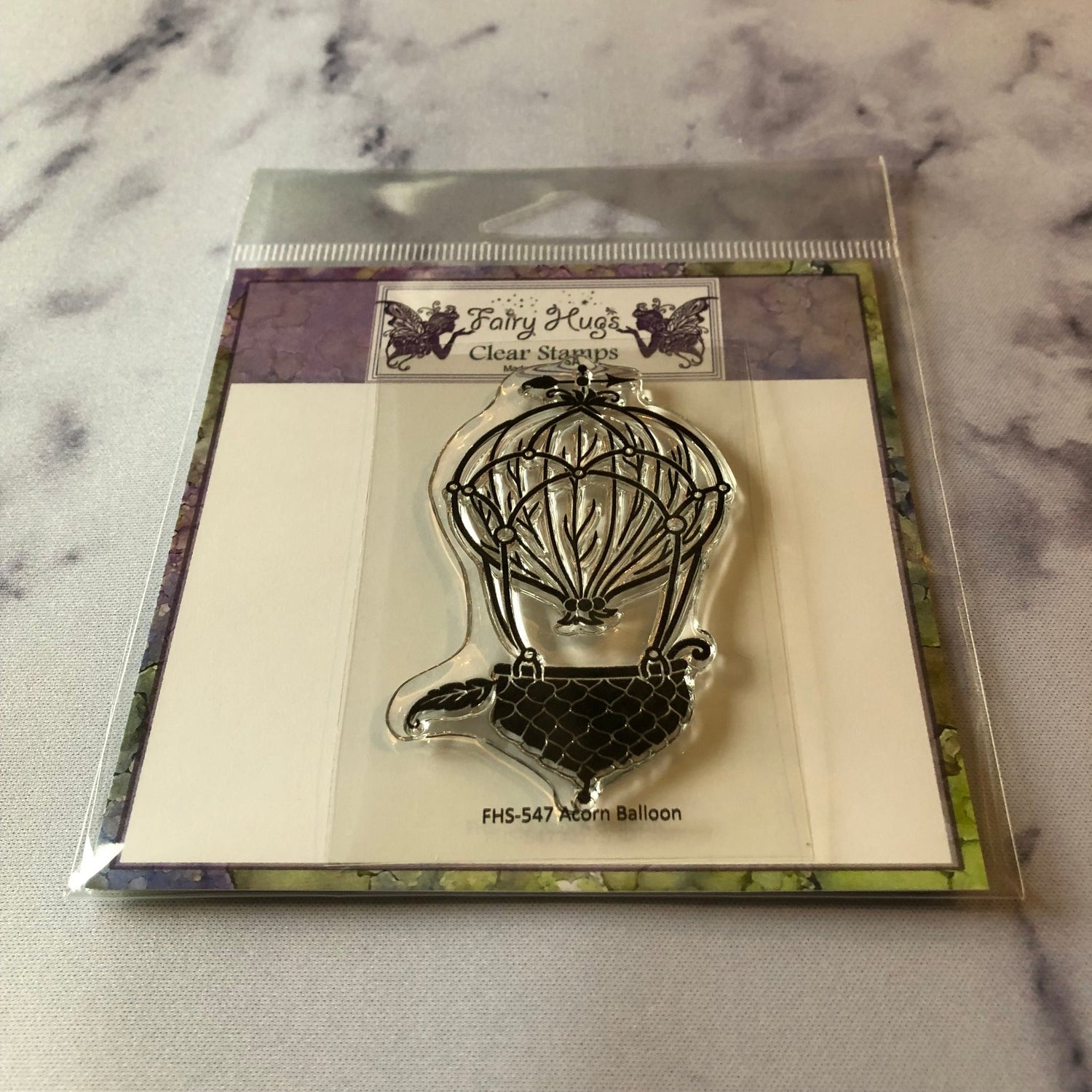 Fairy Hugs Stamps - Acorn Balloon