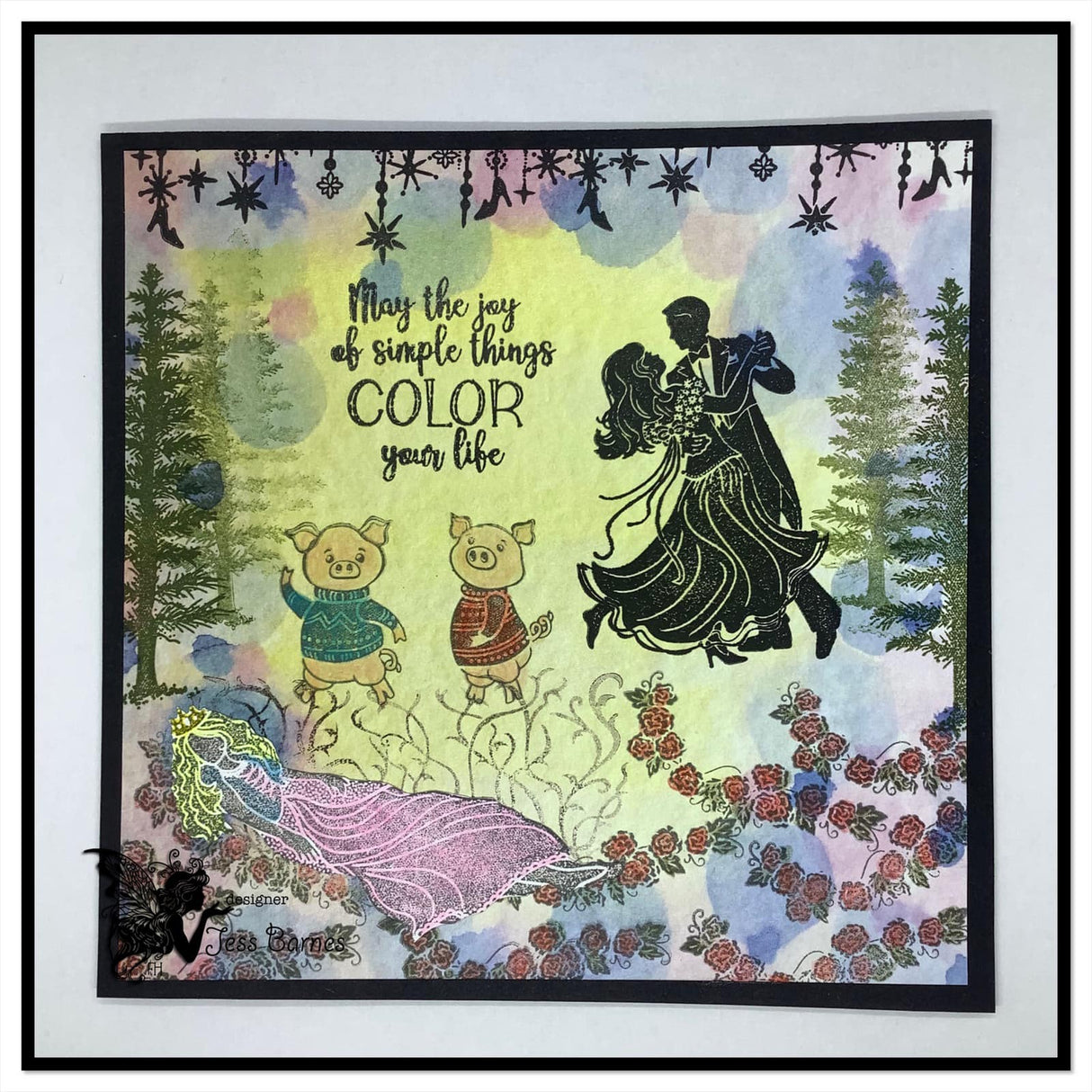 Fairy Hugs Stamps - Sleeping Rose