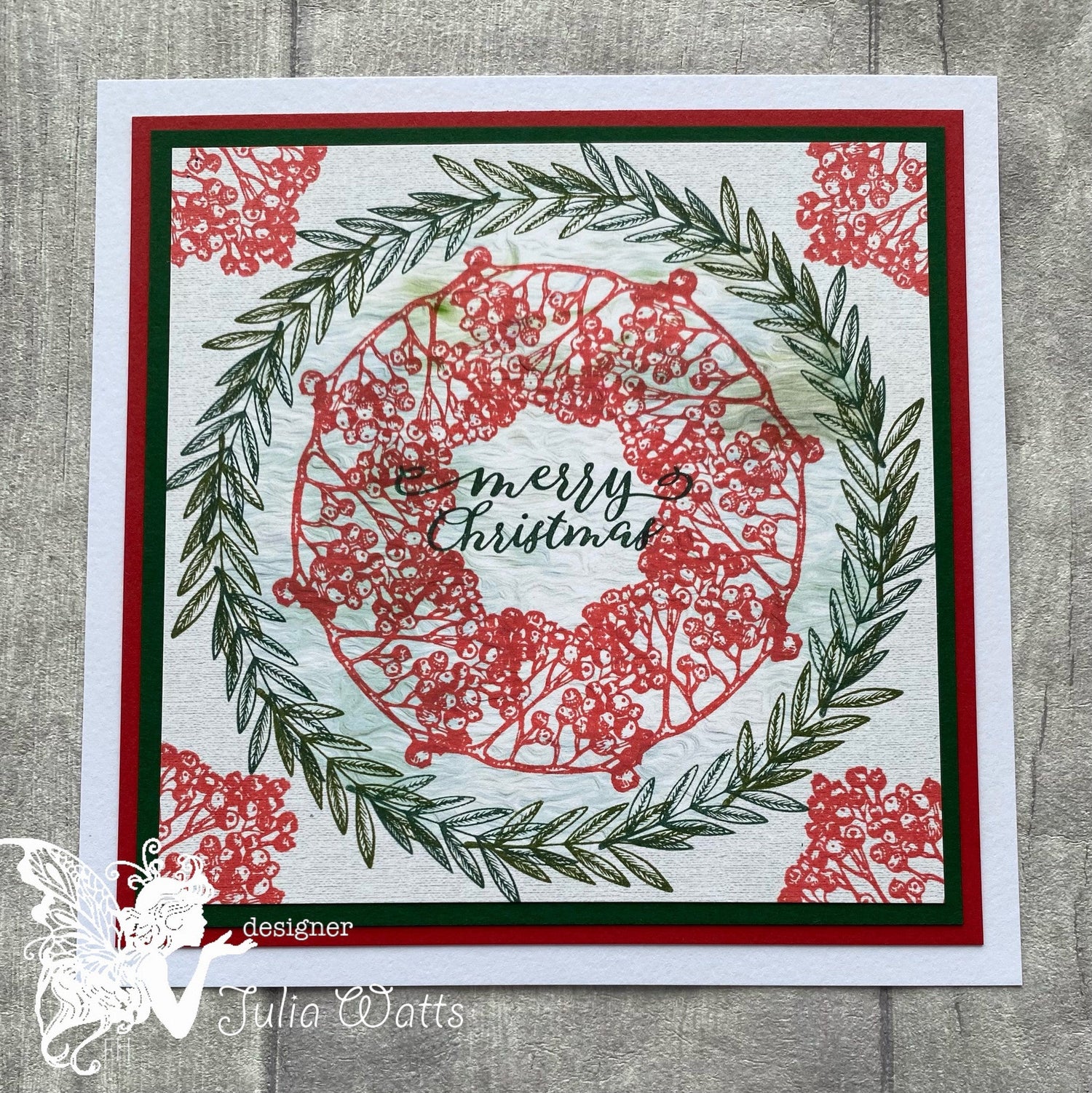 Fairy Hugs Stamps - Winter Leaves & Berries