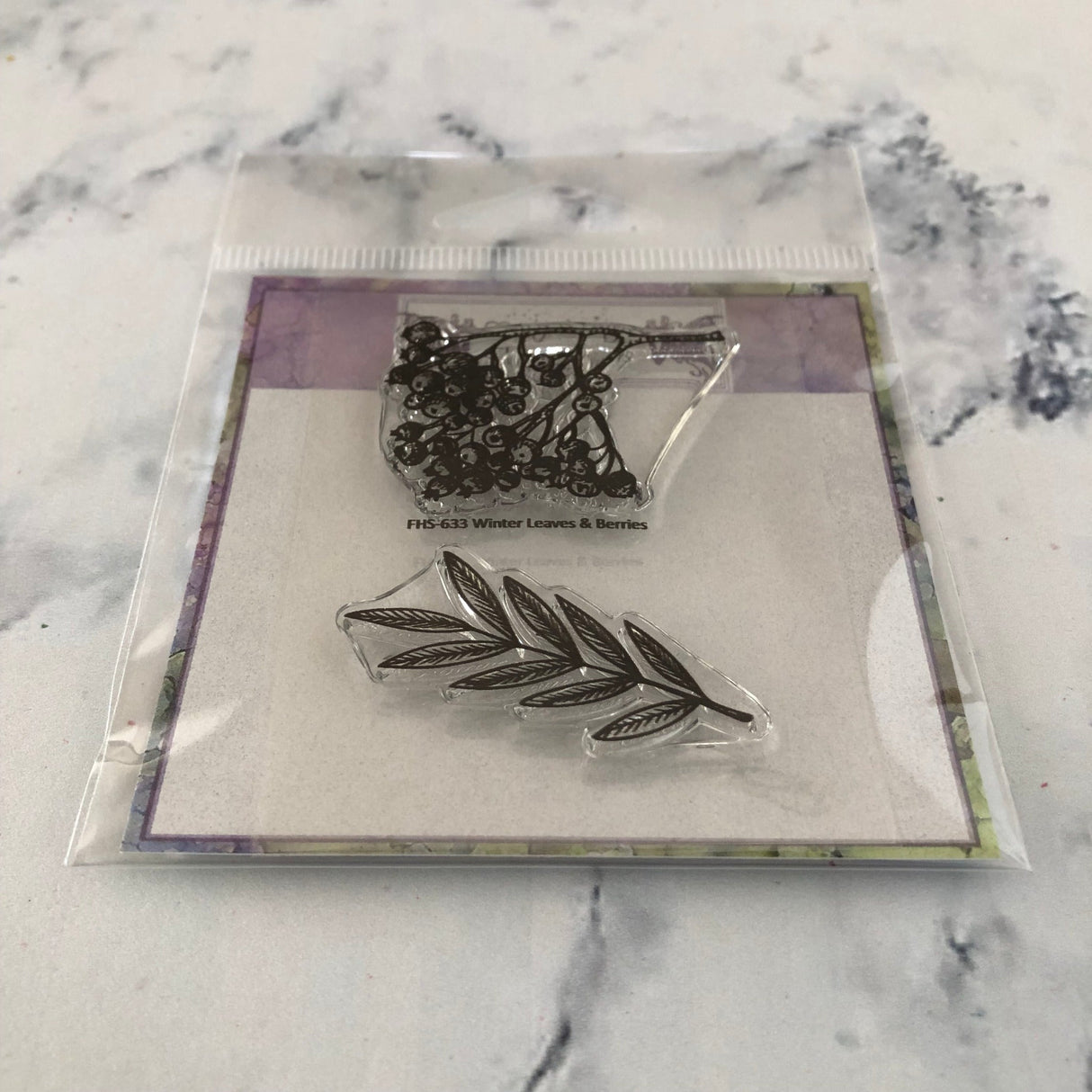 Fairy Hugs Stamps - Winter Leaves & Berries