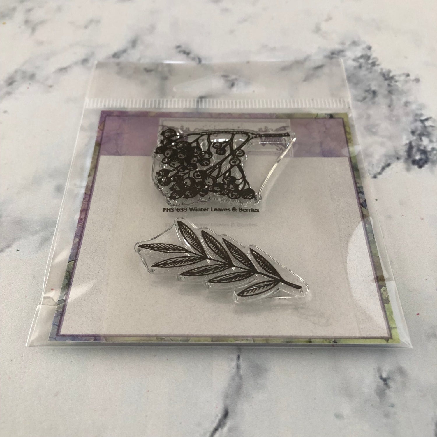 Fairy Hugs Stamps - Winter Leaves & Berries