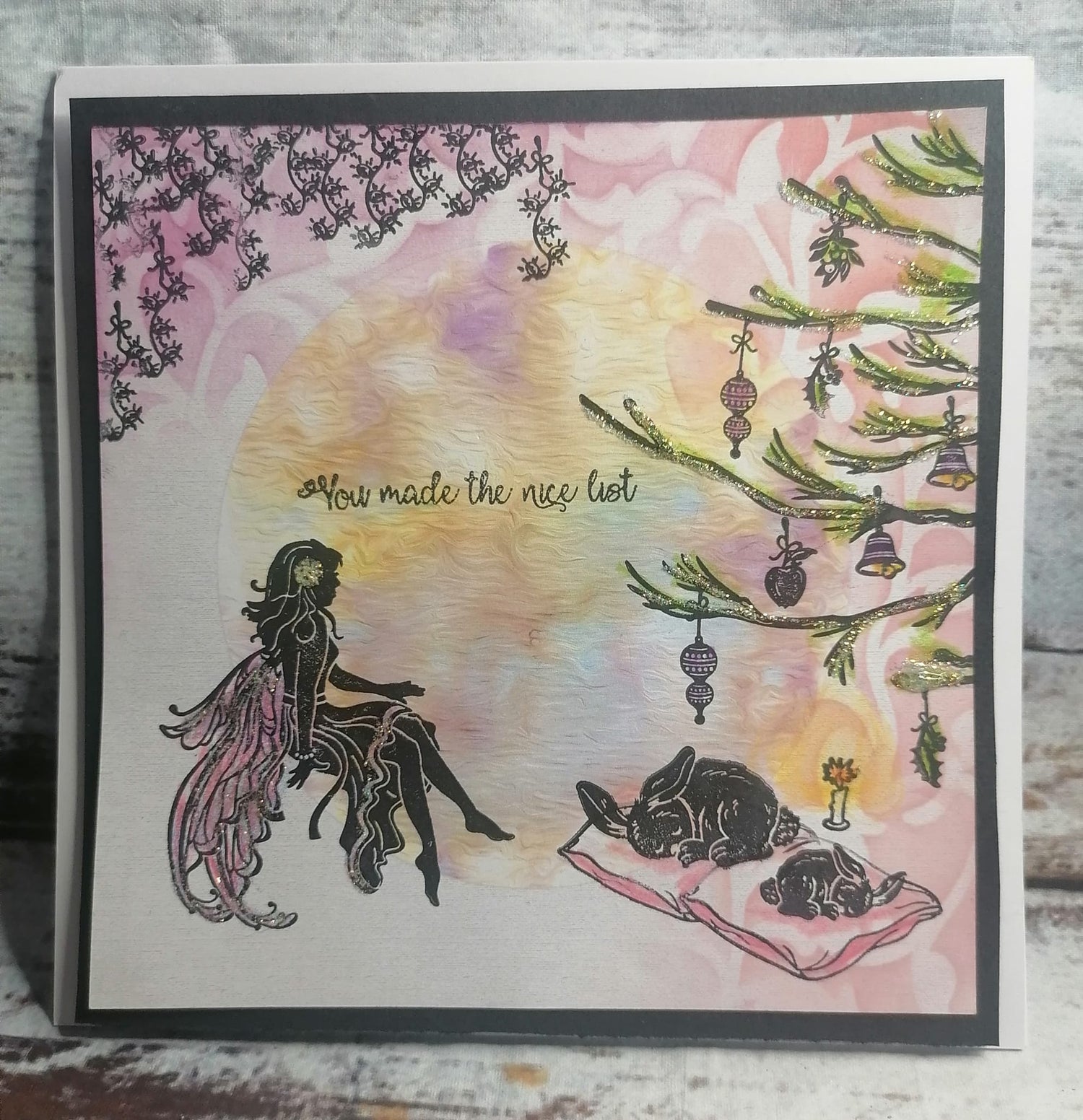 Fairy Hugs Stamps - Festive Branch