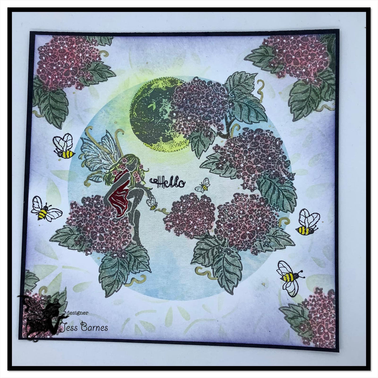 Fairy Hugs Stamps -  Hydrangea Nightfall