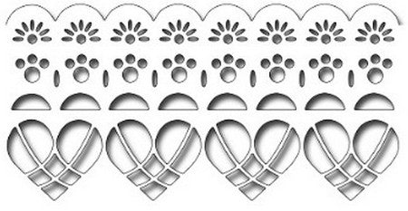 Frantic Stamper - Dies - Large Scalloped Edger Set