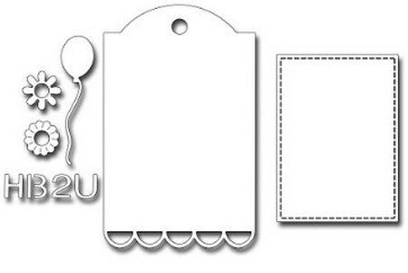 Frantic Stamper - Dies - Tag Builder #4