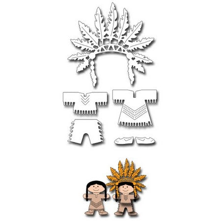 Frantic Stamper - Dies - Native American Doll Clothes