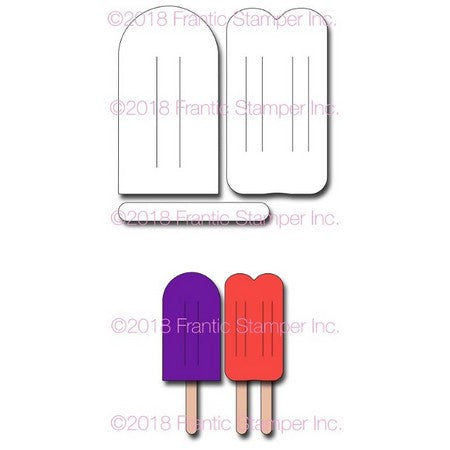 Frantic Stamper - Dies - Large Popsicles