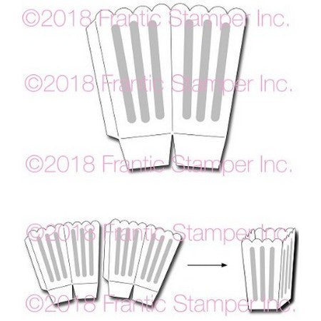 Frantic Stamper - Dies - Popcorn Box