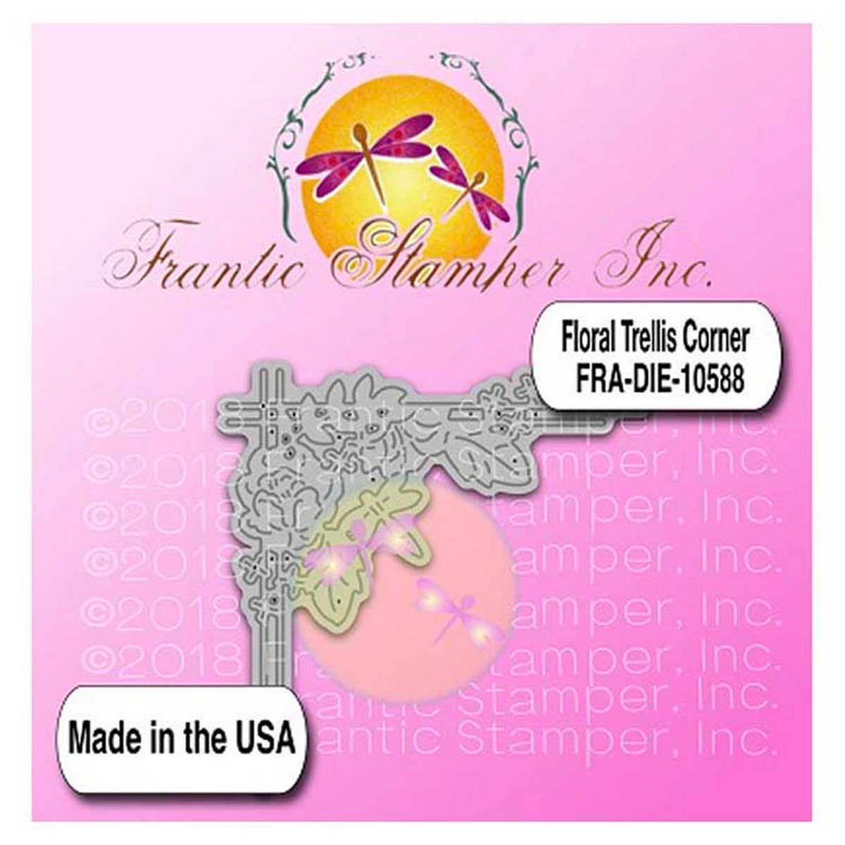 Frantic Stamper - Dies - Floral Trellis Corner