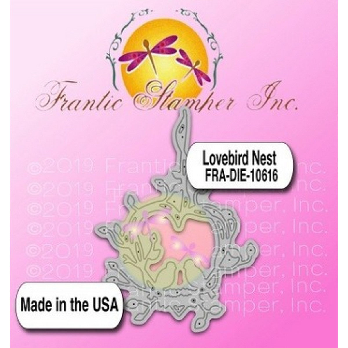 Frantic Stamper - Dies - Lovebird Nest