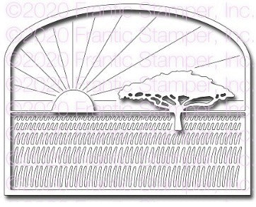 Frantic Stamper - Dies - Savanna Scene