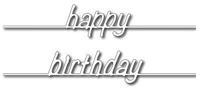 Frantic Stamper - Dies - Happy Birthday On A Wire