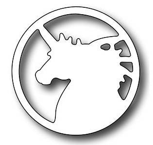 Frantic Stamper - Dies - Round Vignette Unicorn Insert