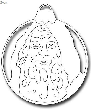 Frantic Stamper - Dies - Victorian Santa Round Ornament