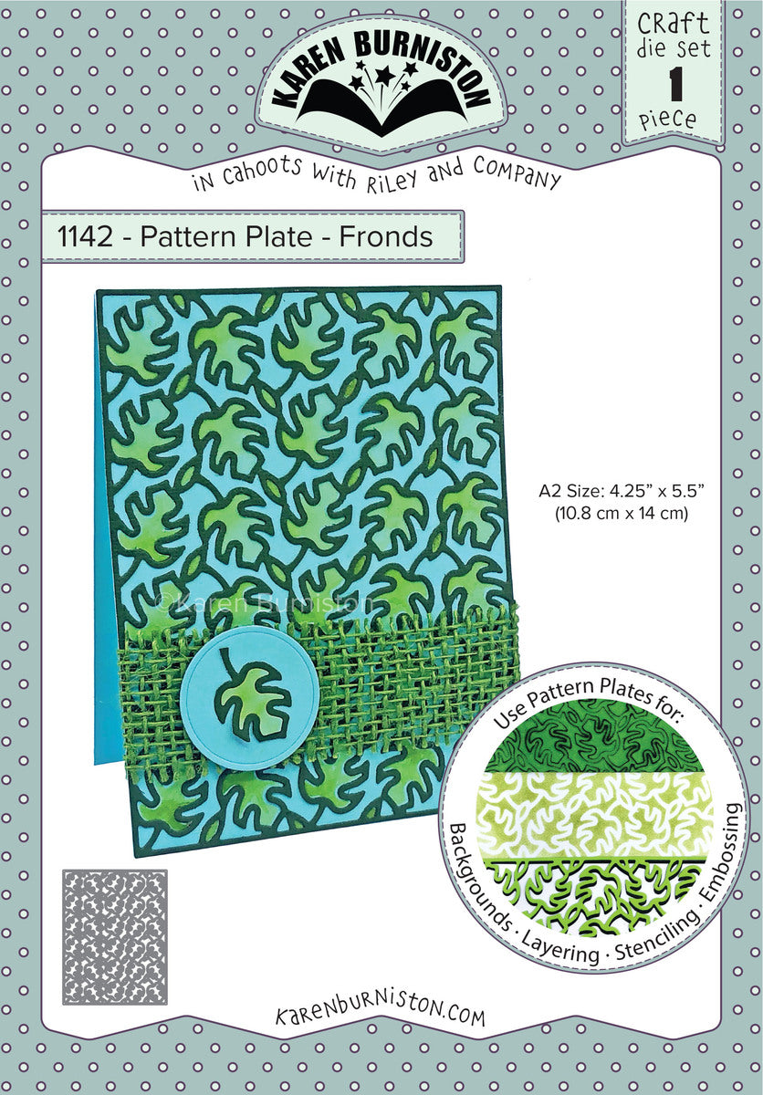 Karen Burniston - Dies - Pattern Plate Fronds