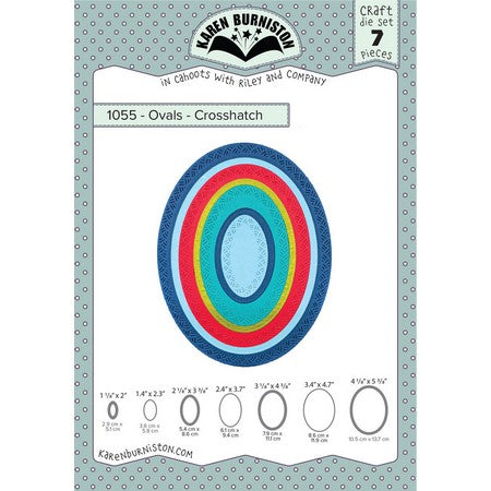 Karen Burniston - Dies - Ovals - Crosshatch