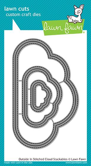 Lawn Fawn - Outside / In Stitched Cloud Stackables Dies