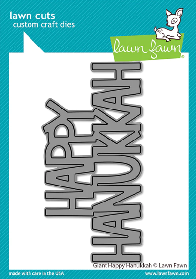 Lawn Fawn - Giant Happy Hanukkah Die