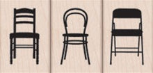Hero ts Stamps - Wood - Three Small Chairs