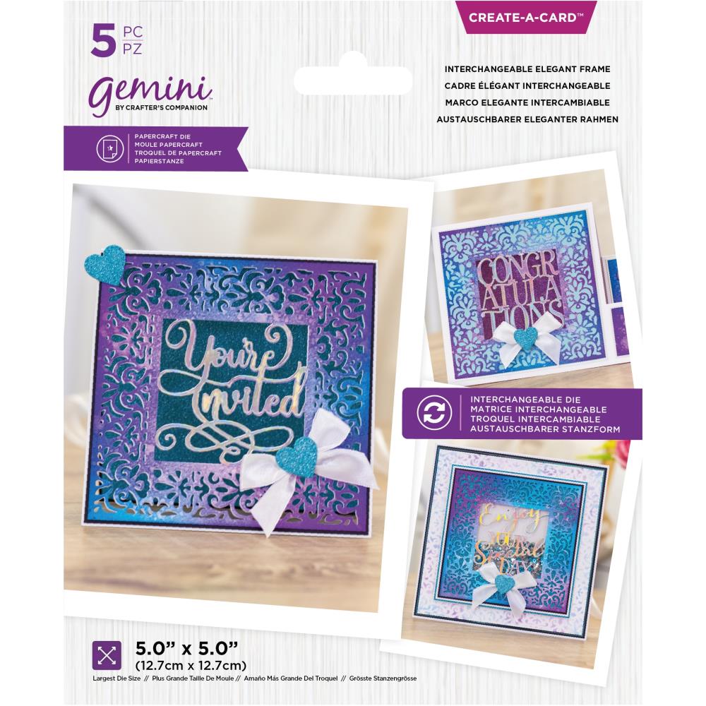 Gemini - Create-A-Card Dies - Interchangeable Elegant Frame