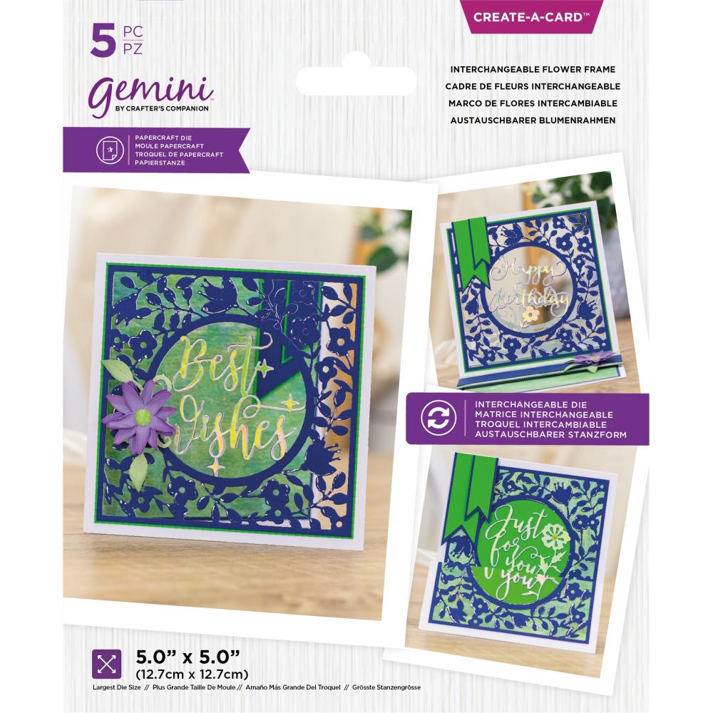 Gemini - Create-A-Card Dies - Interchangeable Flower Frame