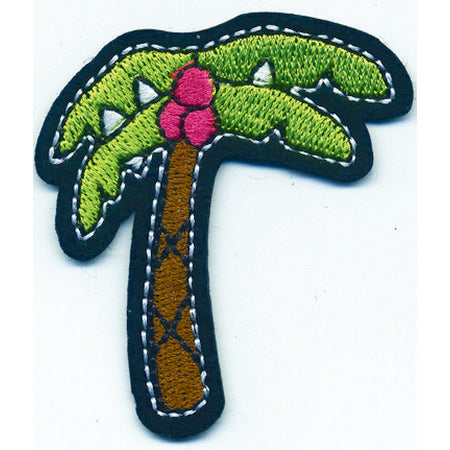 Patch / Applique - Sew / Iron - Palm Tree With Coconuts