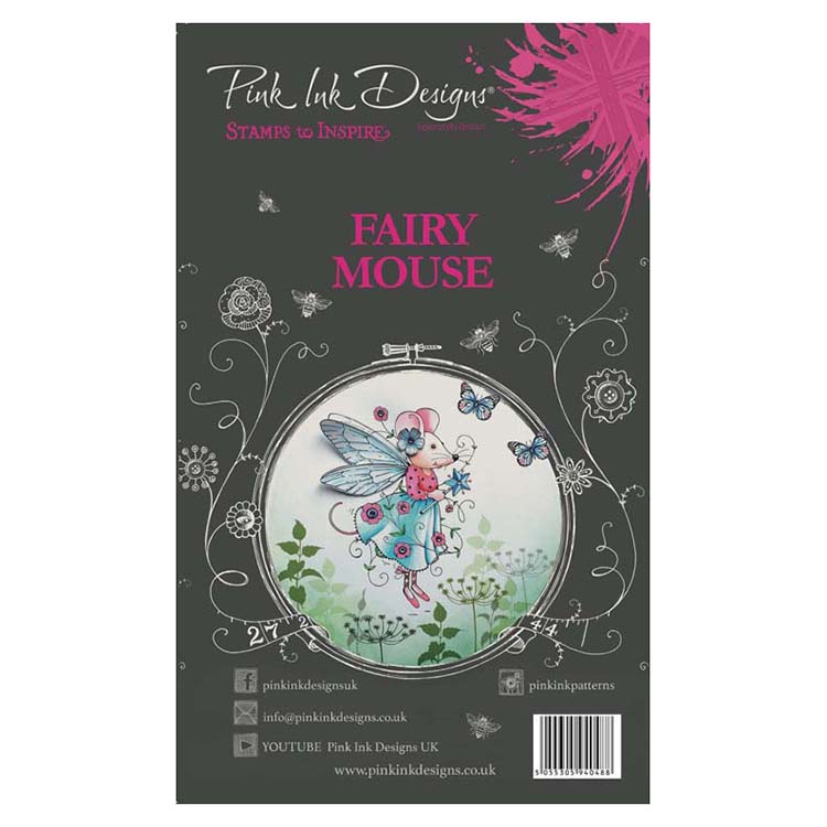 Pink Ink Designs A6 Clear Stamp Set - Fairy Mouse