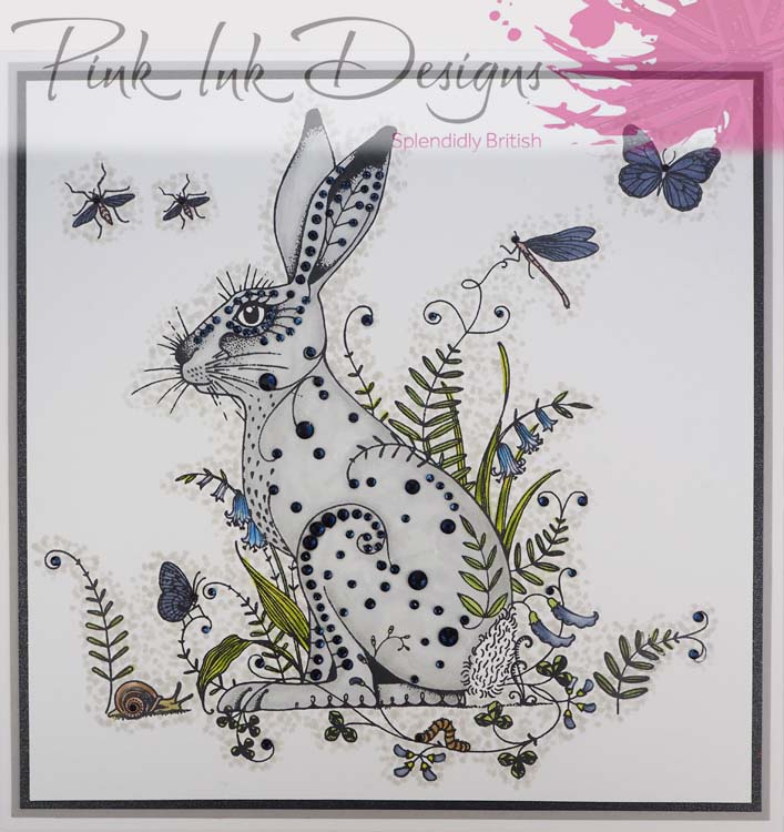 Pink Ink Designs A5 Clear Stamp Set - Meadow Hare
