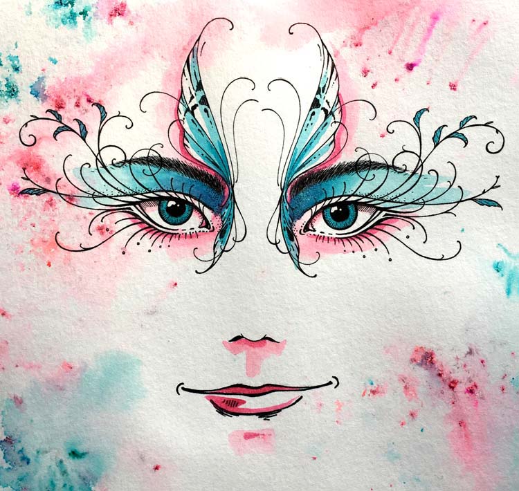 Pink Ink Designs A5 Clear Stamp Set - Thalia