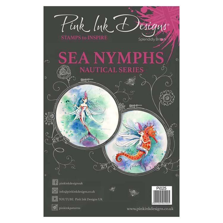 Pink Ink Designs A5 Clear Stamp Set - Sea Nymph