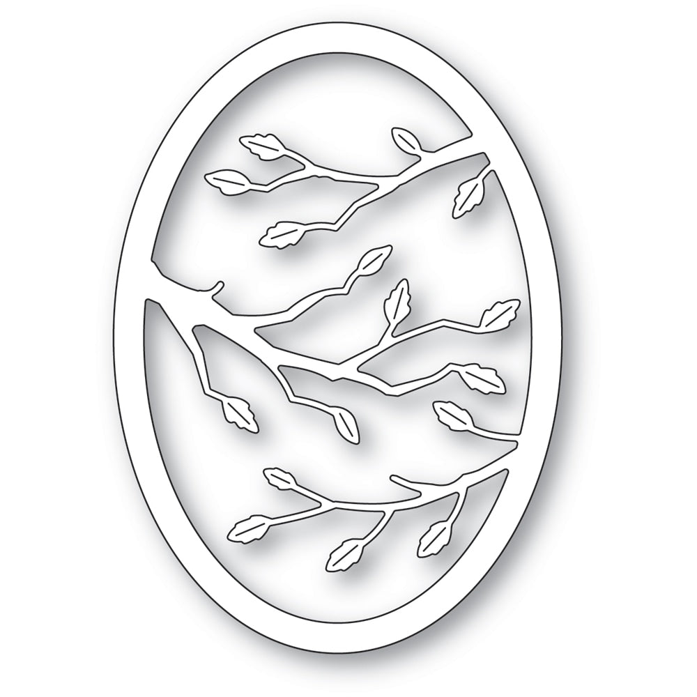 Poppystamps - Dies - Leafy Branch Oval