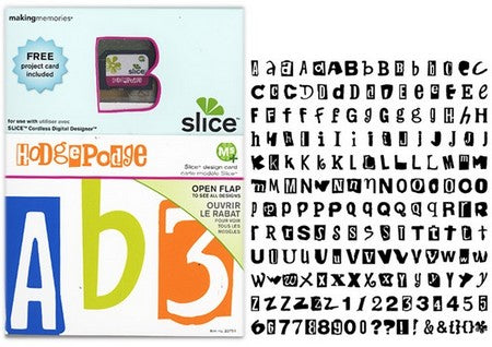 Making Memories - Slice Cartridge Design Card - Hodgepodge