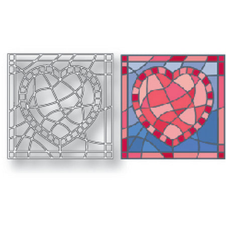 Tutti Designs - Dies - Heart Stained Glass