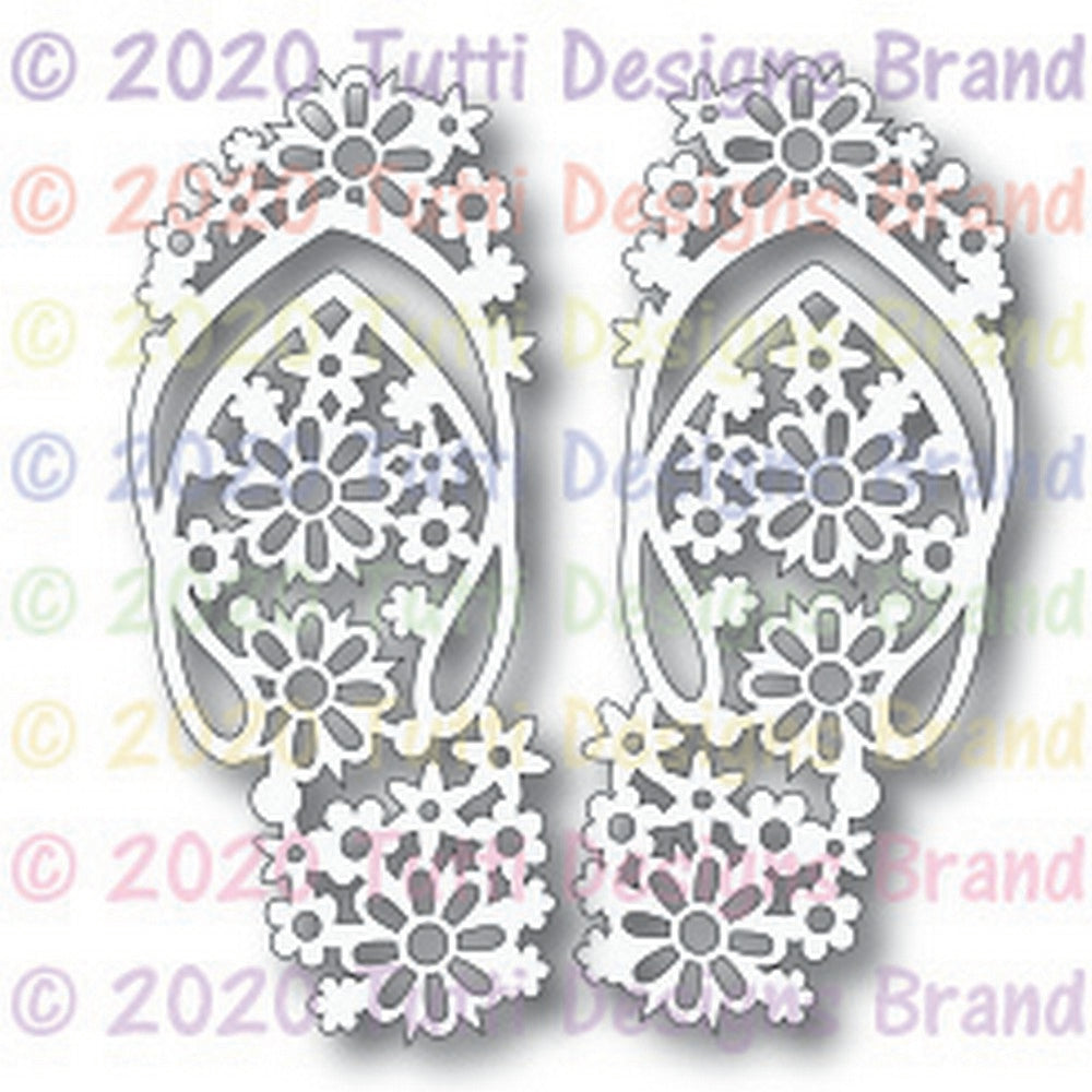 Tutti Designs - Dies - Floral Flip Flops