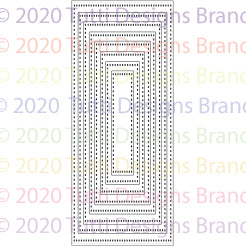 Tutti Designs - Dies - Slimline - Dotted Rectangles