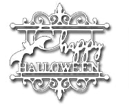 Frantic Stamper - Dies - Happy Halloween Medallion