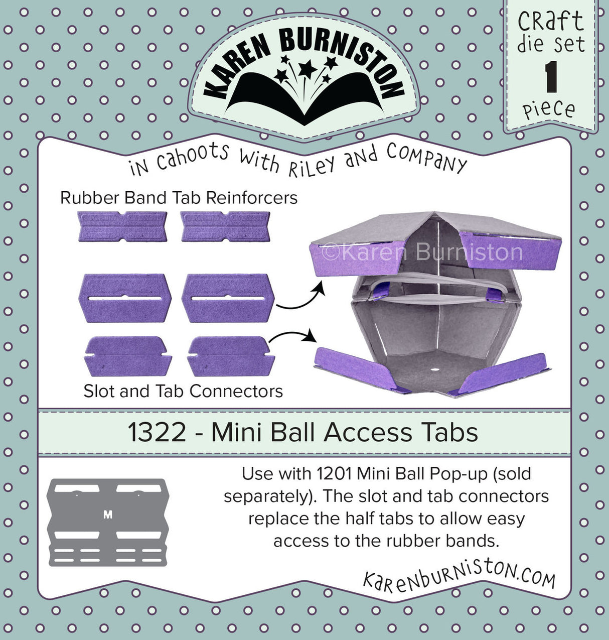 Karen Burniston - Dies - Mini Ball Access Tabs