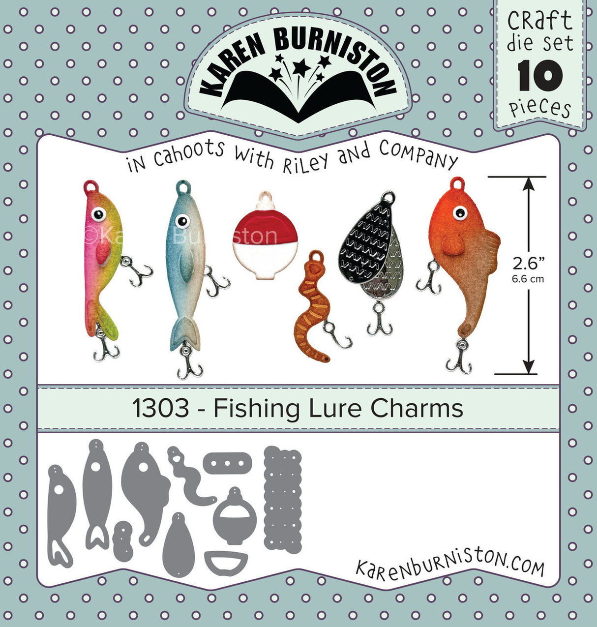 Karen Burniston - Dies - Fishing Lure Charms (Ships June 23)
