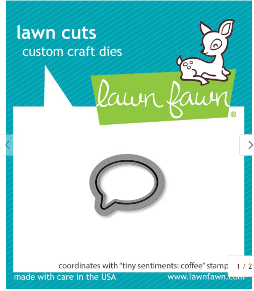 Lawn Fawn - Tiny Sentiments: Coffee Die