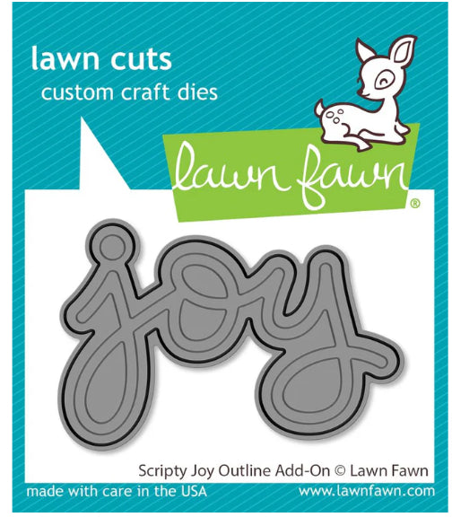 Lawn Fawn - Scripty Joy Outline Add-On Die