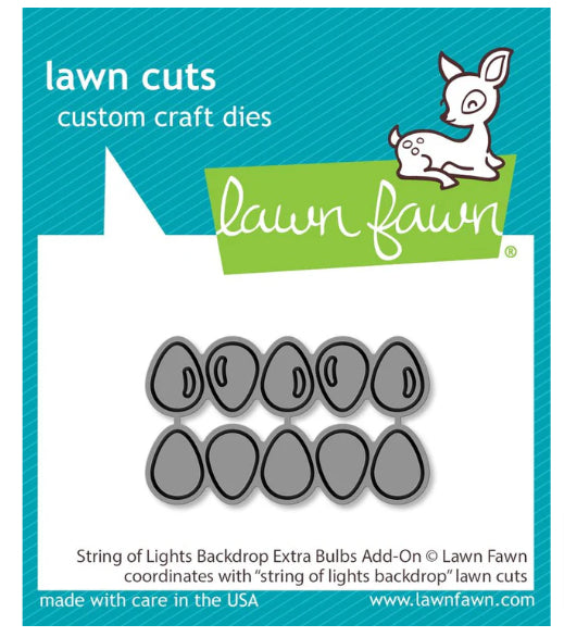 Lawn Fawn - String of Lights Backdrop Extra Bulbs Add-On Dies